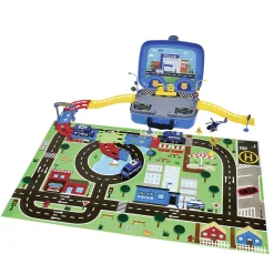 Valisette du policier avec tapis et véhicule 43 pièces