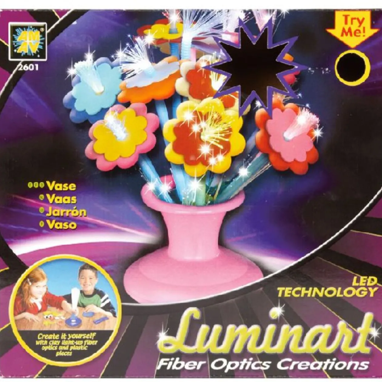 Vase de fleurs lumineuses à confectionner