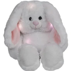 Veilleuse peluche lapin blanc lumineux