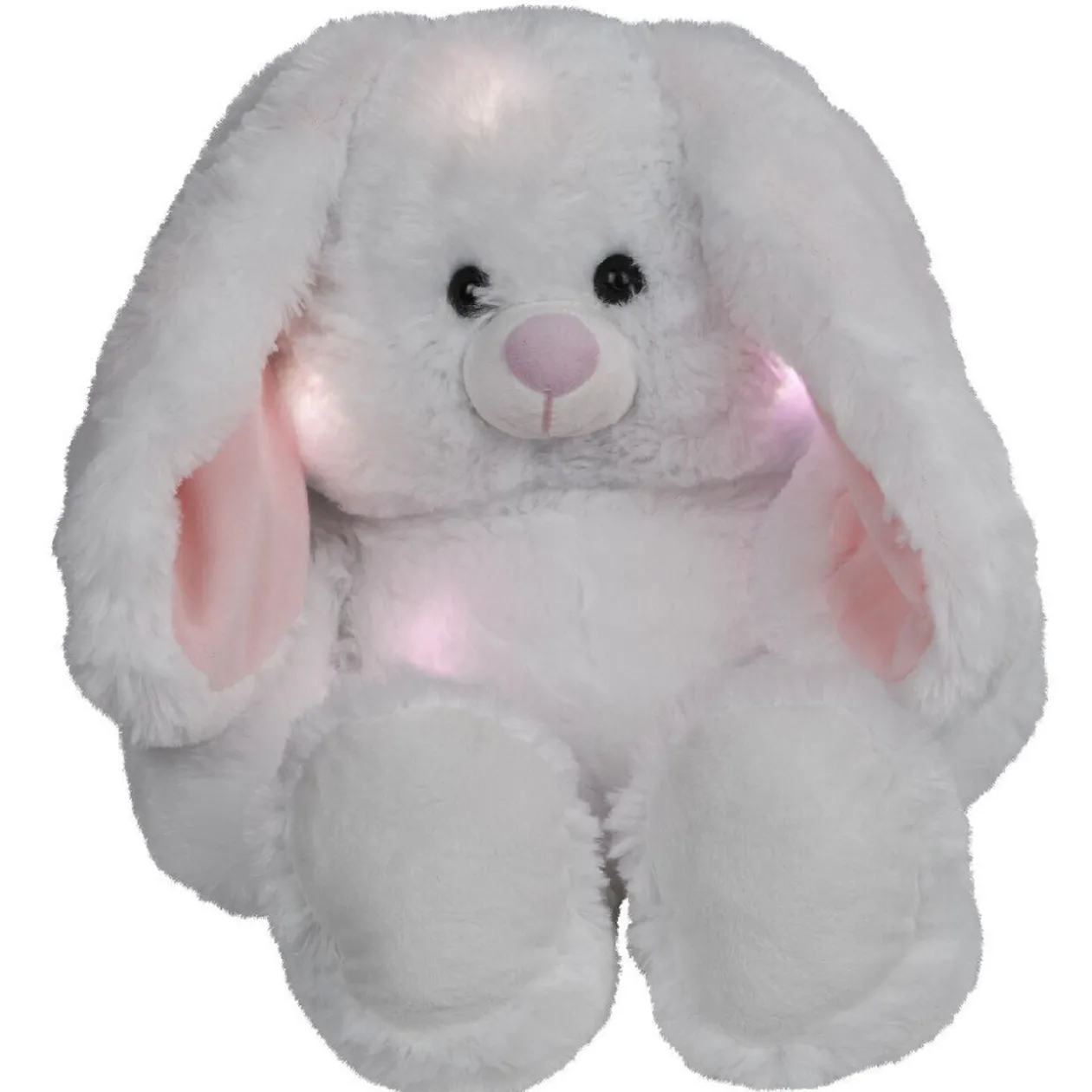 Veilleuse peluche lapin blanc lumineux