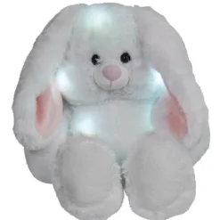 Veilleuse peluche lapin blanc lumineux