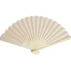 Éventail en bambou et papier 3 coloris