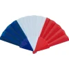 Éventail supporter France bleu blanc rouge 40x22cm