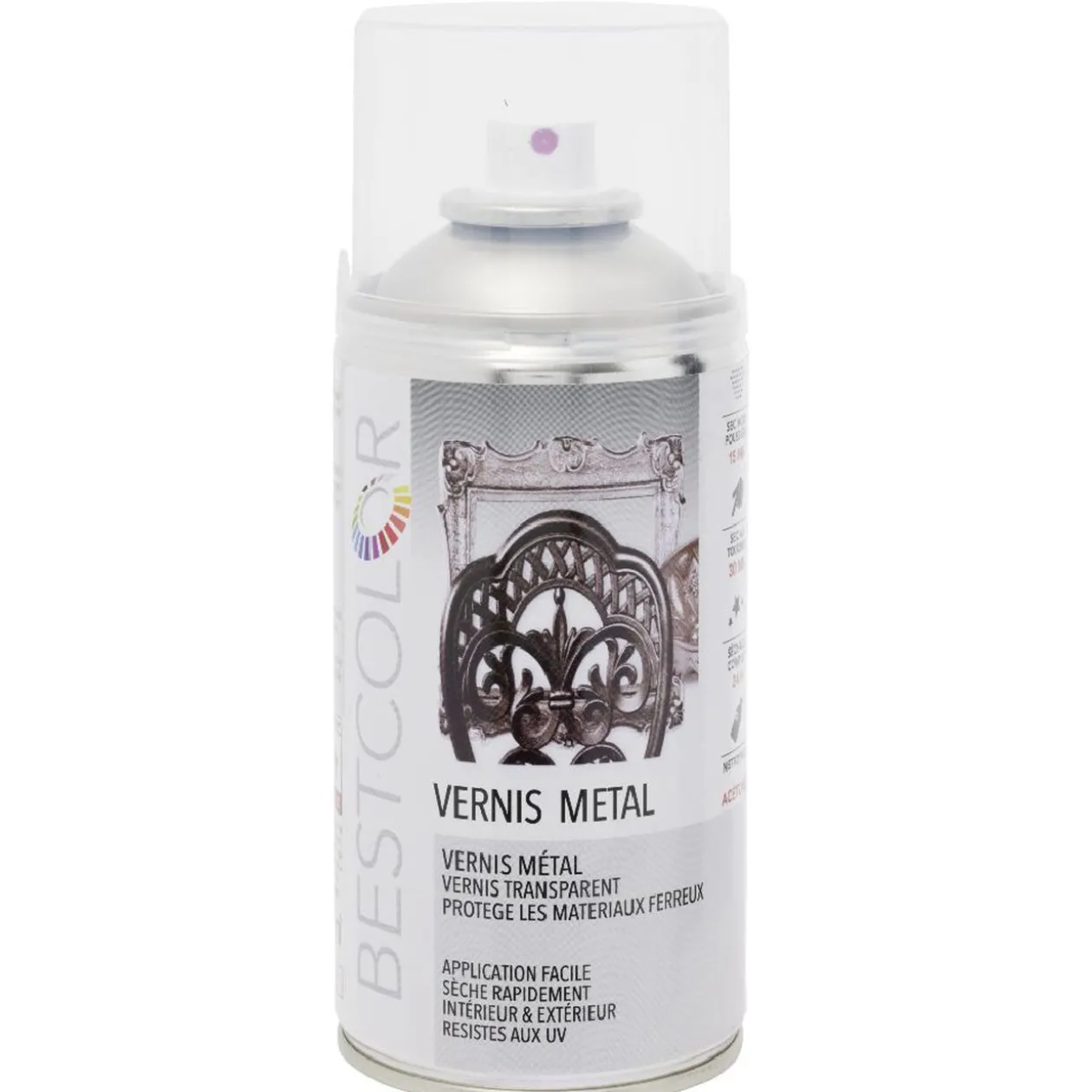 Vernis Métal incolore brillant en spray 300 ml