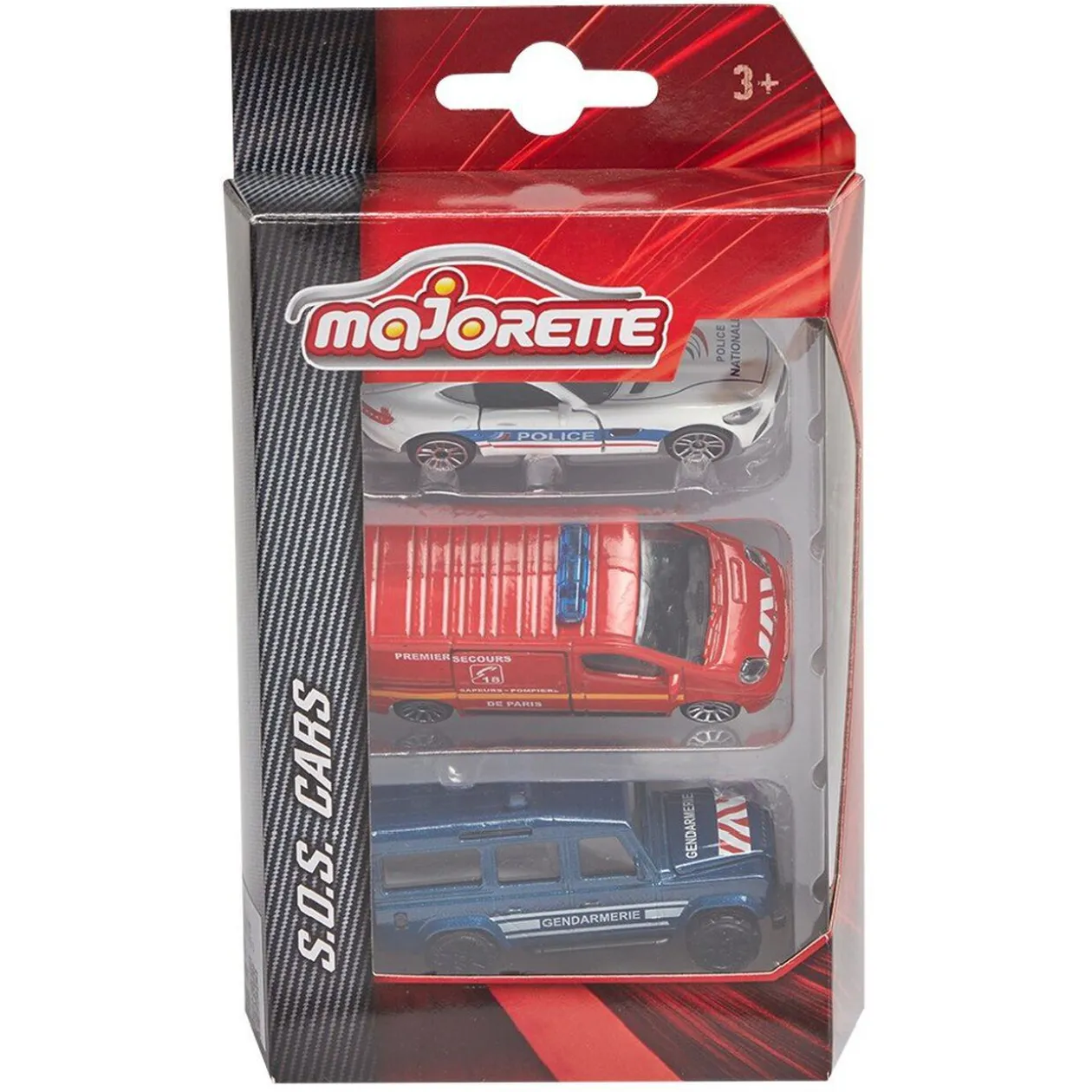 Véhicule collection majorette multicolore métal x3