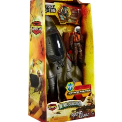 Véhicule de mission militaire et figurine