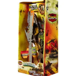 Véhicule de mission militaire et figurine