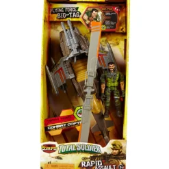 Véhicule de mission militaire et figurine