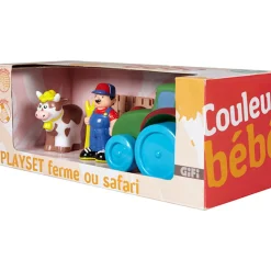 Véhicule et figurine ferme ou savane