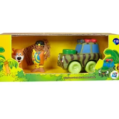 Véhicule et figurine ferme ou savane