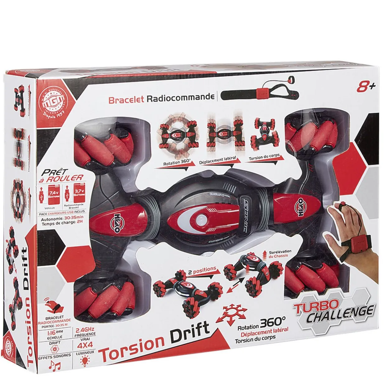 Véhicule radiocommandé Torsion Drift Turbo challenge