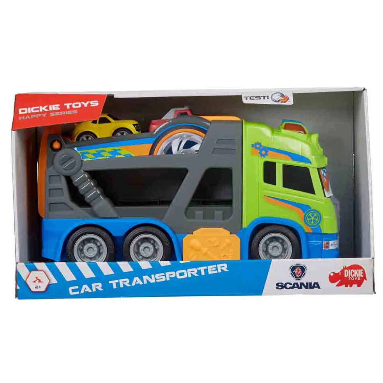 Véhicule transporteur de voitures Scania sonore et lumineux