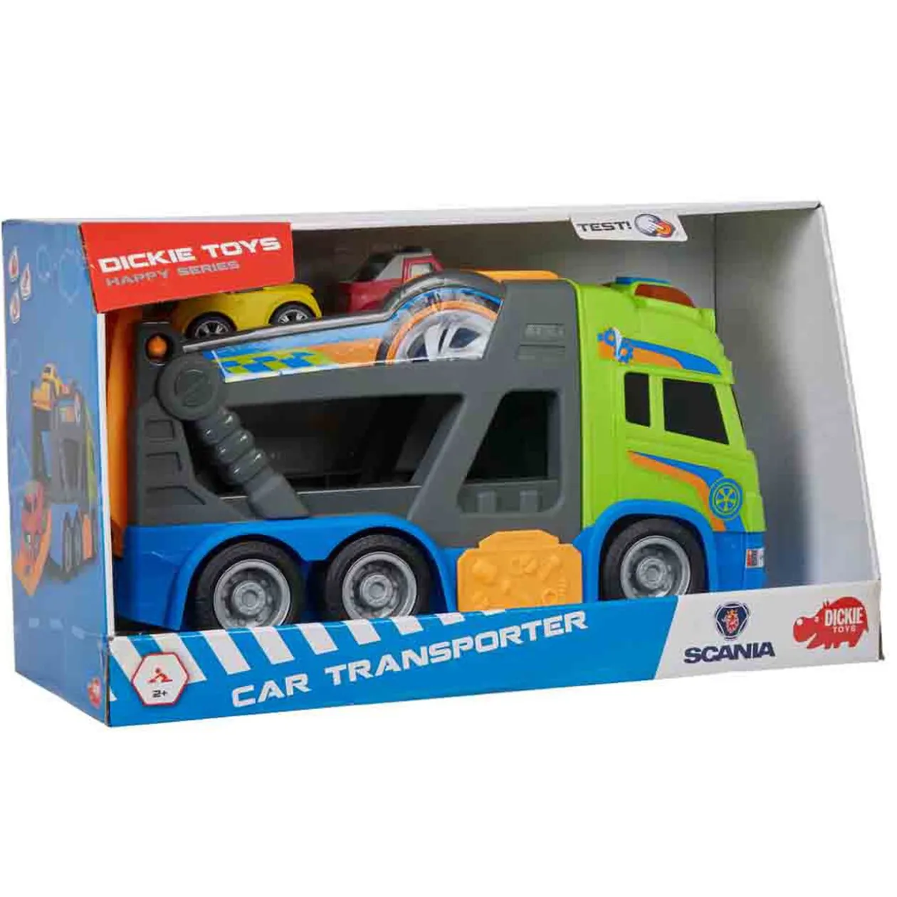 Véhicule transporteur de voitures Scania sonore et lumineux