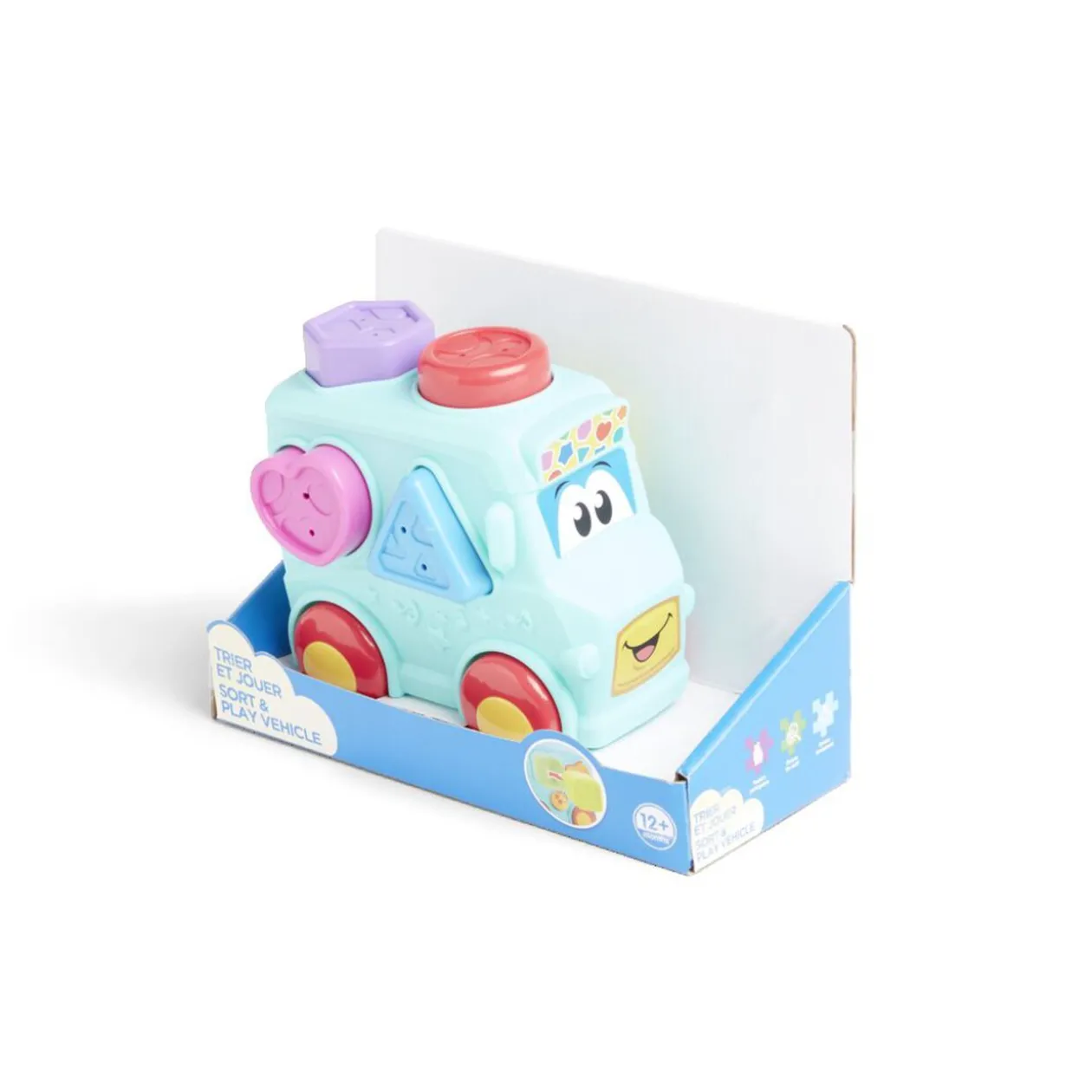 Véhicule éveil avec forme à insérer 16x8,3xH13,5cm