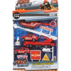 Véhicules métal pompier X20 pièces