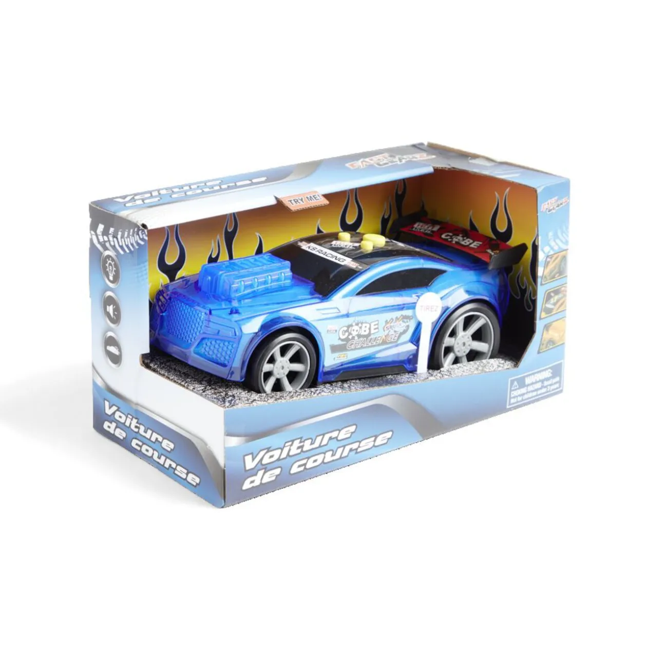 Voiture à friction en plastique - 3 coloris