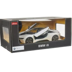 Voiture BMW i8 radiocommandée noire et blanche