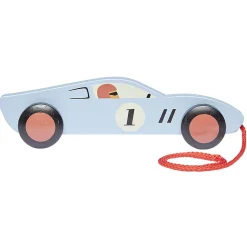 Voiture course à tirer en bois