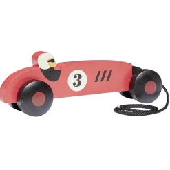 Voiture course à tirer en bois