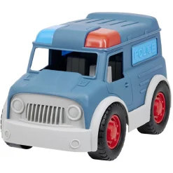Voiture de police plastique bleu 26x15xH18,2 cm