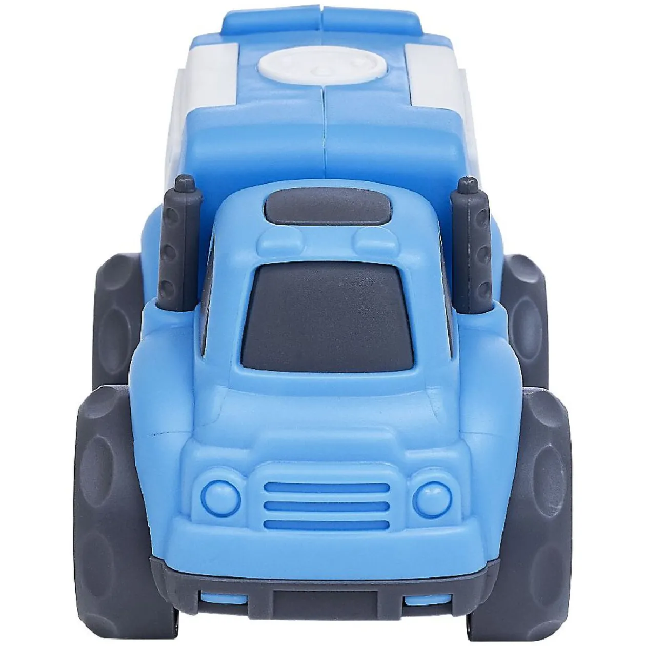 Voiture de police plastique bleu 10x6,5xH7 cm