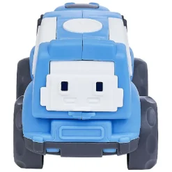 Voiture de police plastique bleu 10x6,5xH7 cm