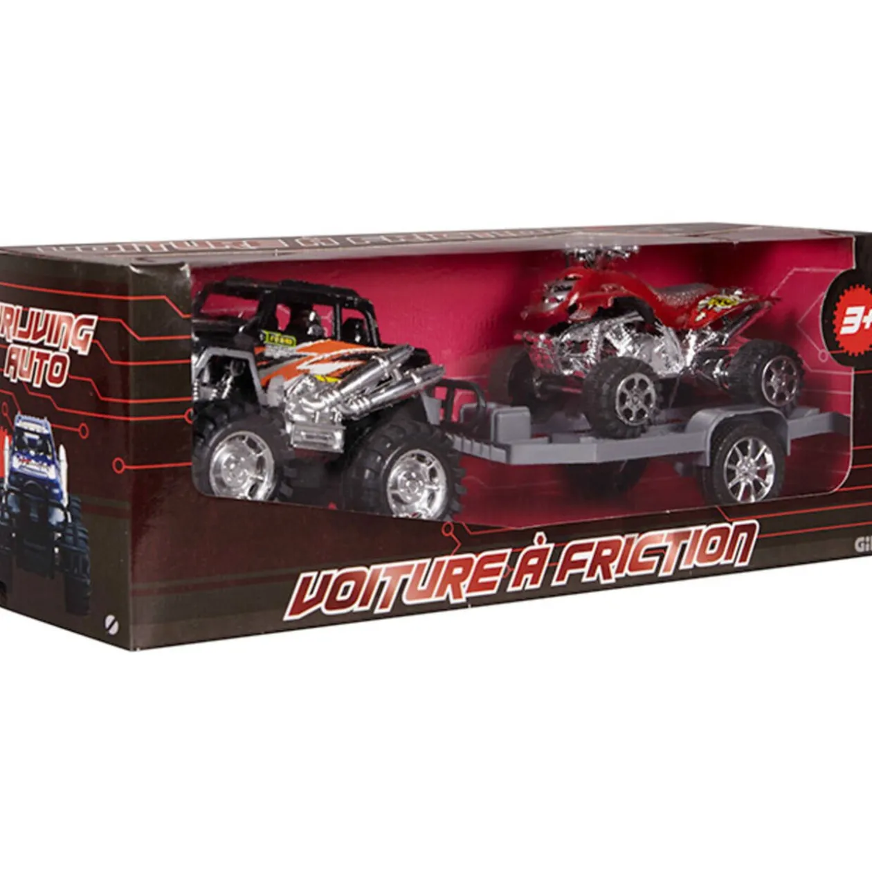 Voiture friction 4X4 et remorque