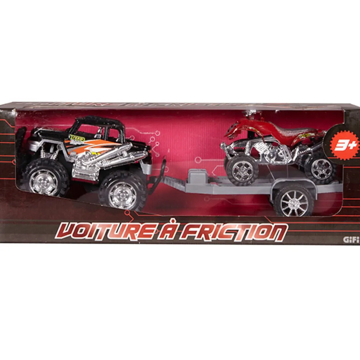 Voiture friction 4X4 et remorque