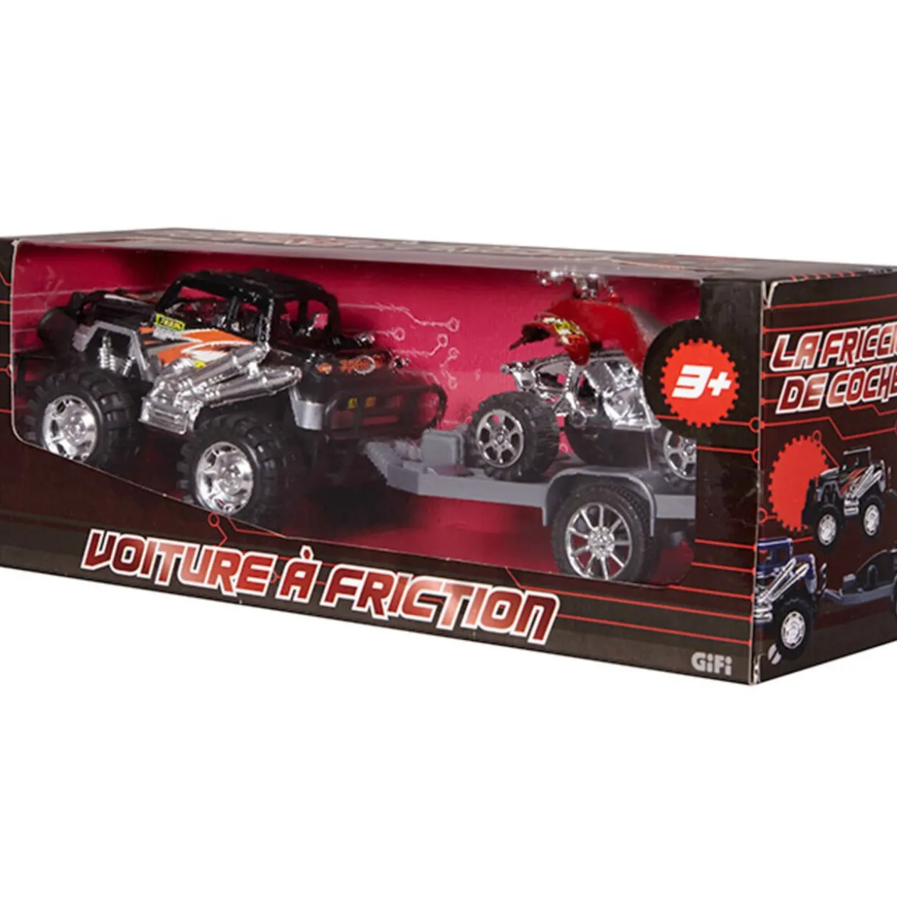 Voiture friction 4X4 et remorque