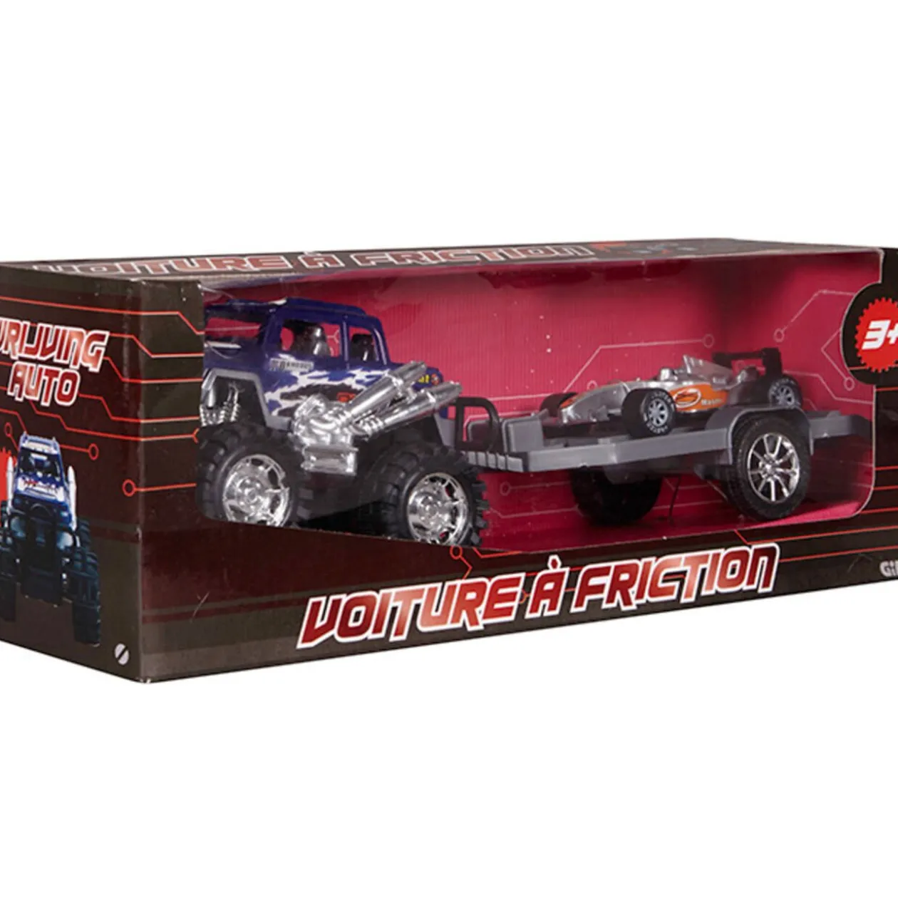 Voiture friction 4X4 et remorque