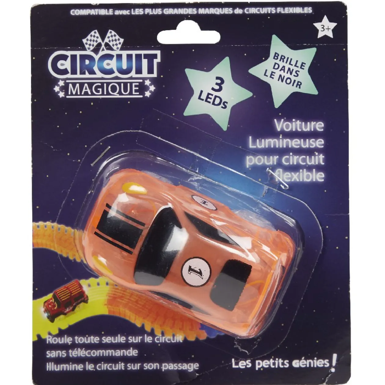 Voiture lumineuse pour circuit flexible