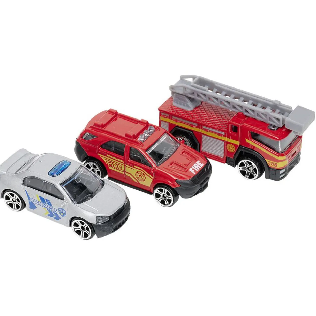 Voiture métal échelle 1/64 multicolore x3