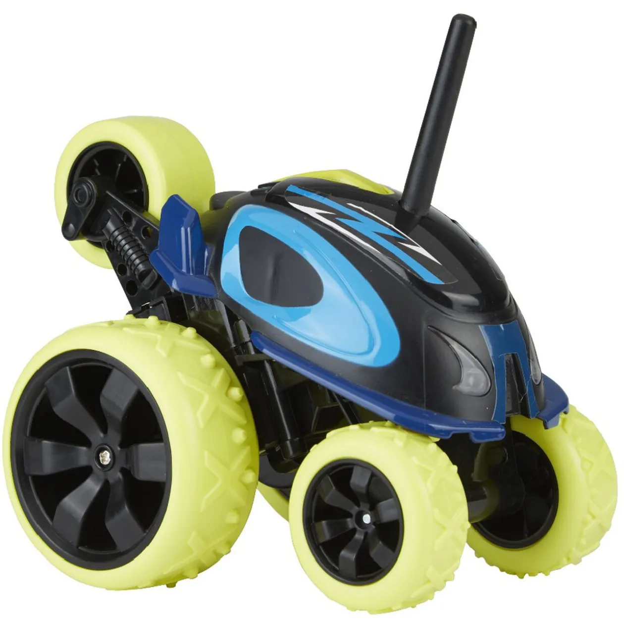 Voiture radiocommandée Drago 360° lumineuse vert bleu