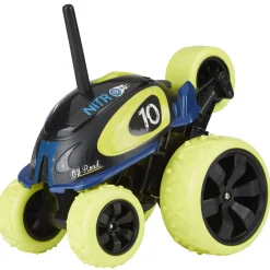 Voiture radiocommandée Drago 360° lumineuse vert bleu