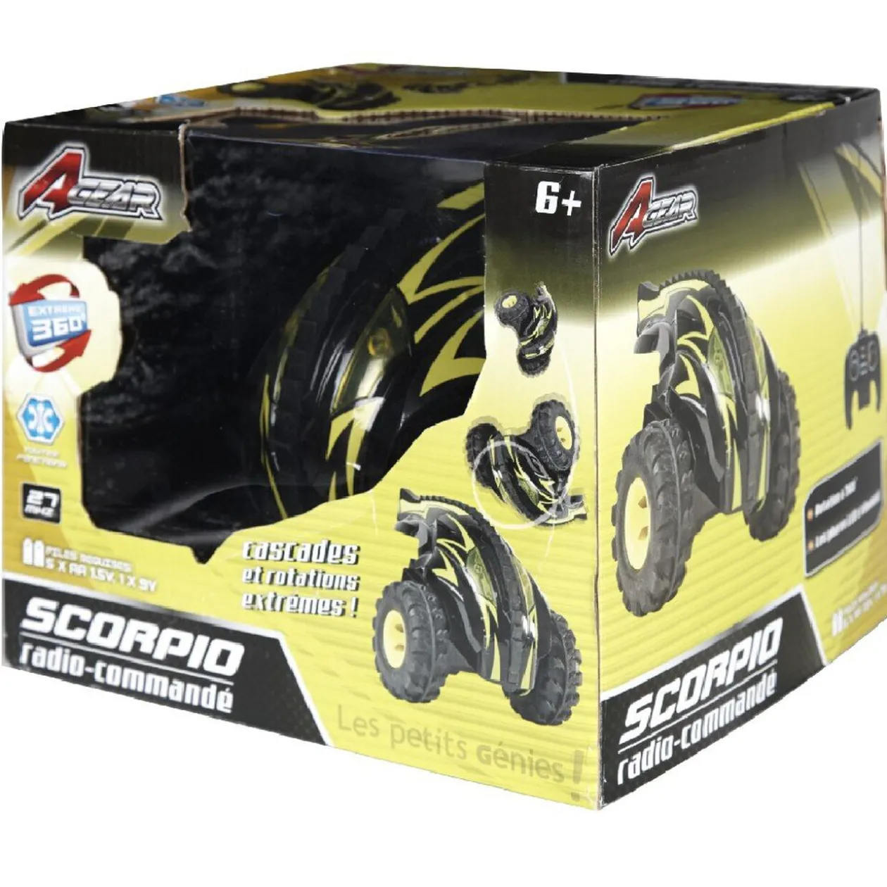 Voiture radiocommandée Scorpio vert et noir