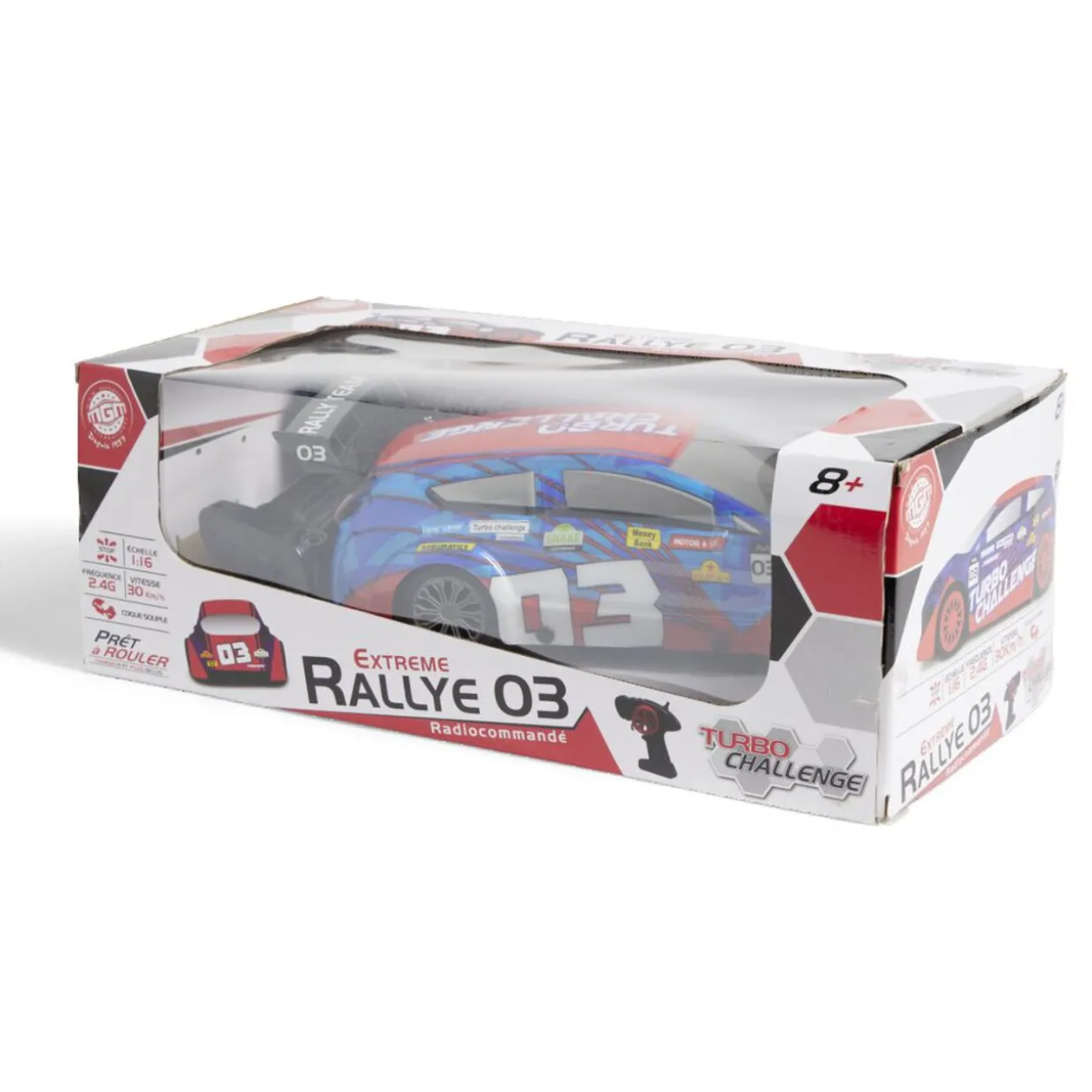 Voiture Rallye radiocommandée rouge