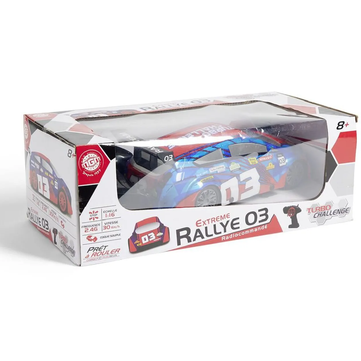 Voiture Rallye radiocommandée rouge