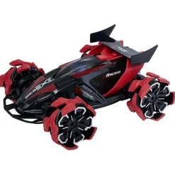 Voiture télécommandée sonore et lumineuse rouge