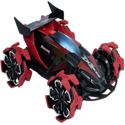 Voiture télécommandée sonore et lumineuse rouge