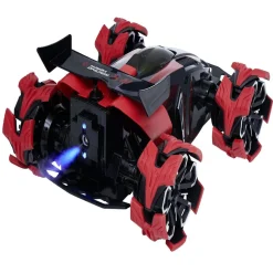 Voiture télécommandée sonore et lumineuse rouge