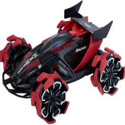 Voiture télécommandée sonore et lumineuse rouge