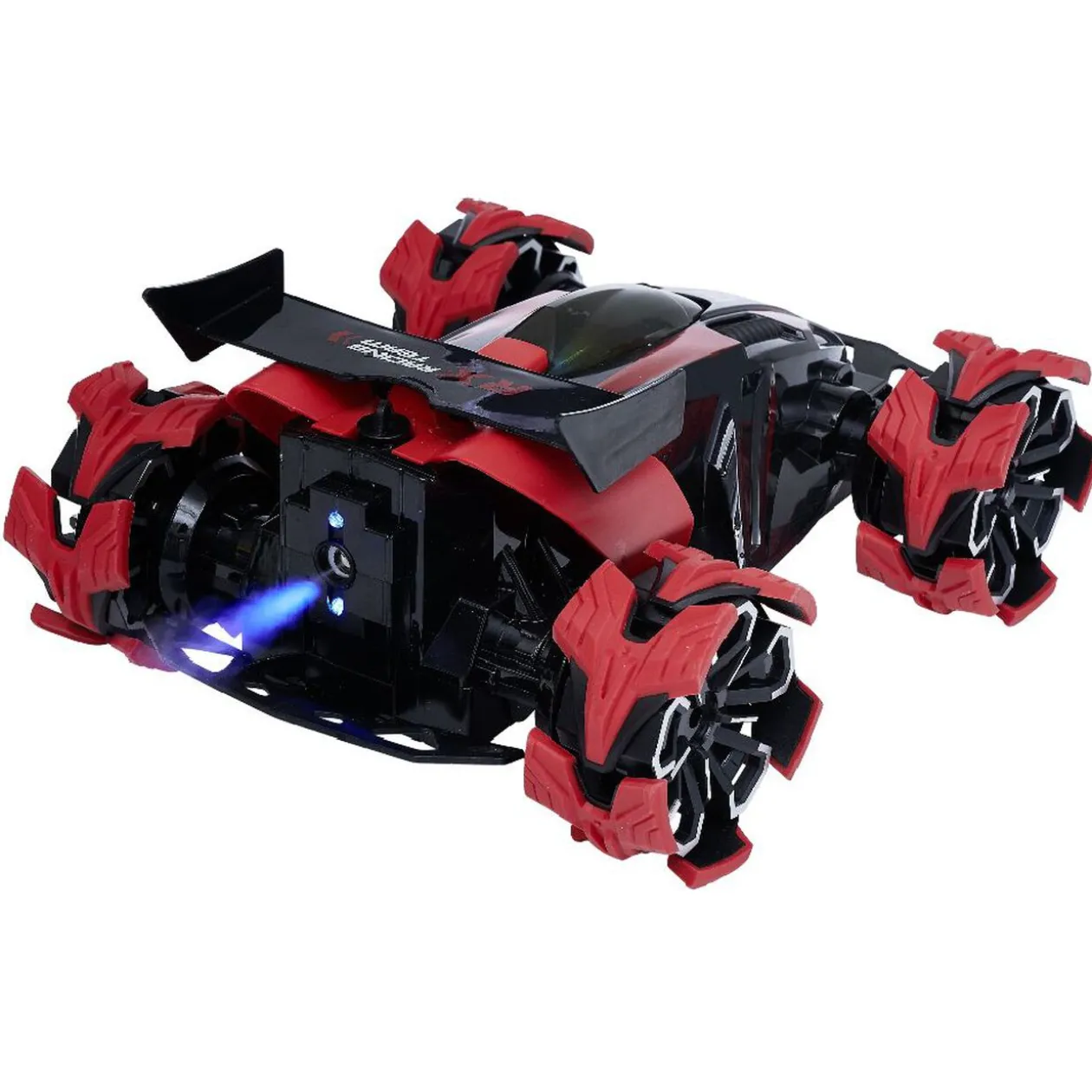 Voiture télécommandée sonore et lumineuse rouge