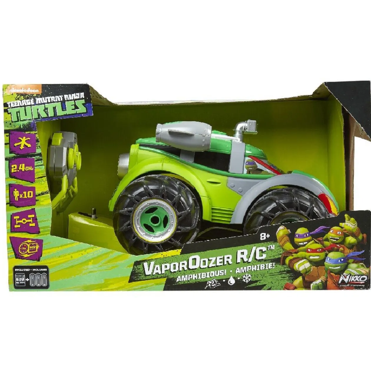 Voiture Vaporoozer amphibie télécommandée Tortues Ninja