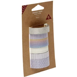 Washi tape x6 pastel 5m