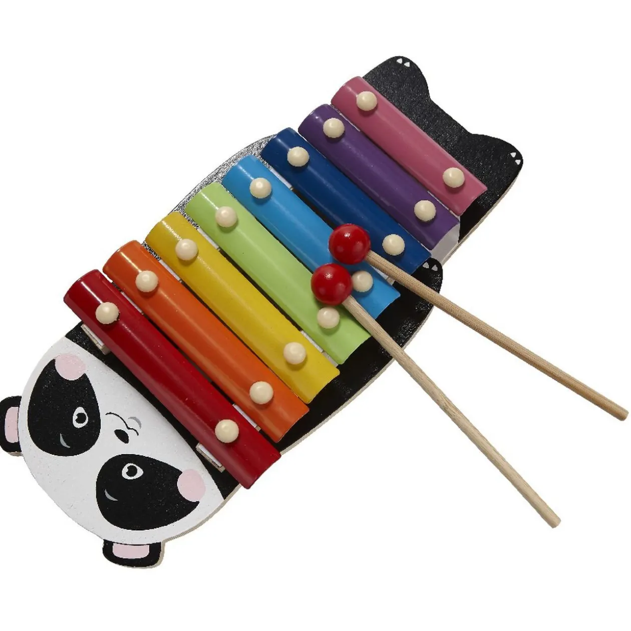 Xylophone multicolore 8 clés socle animal