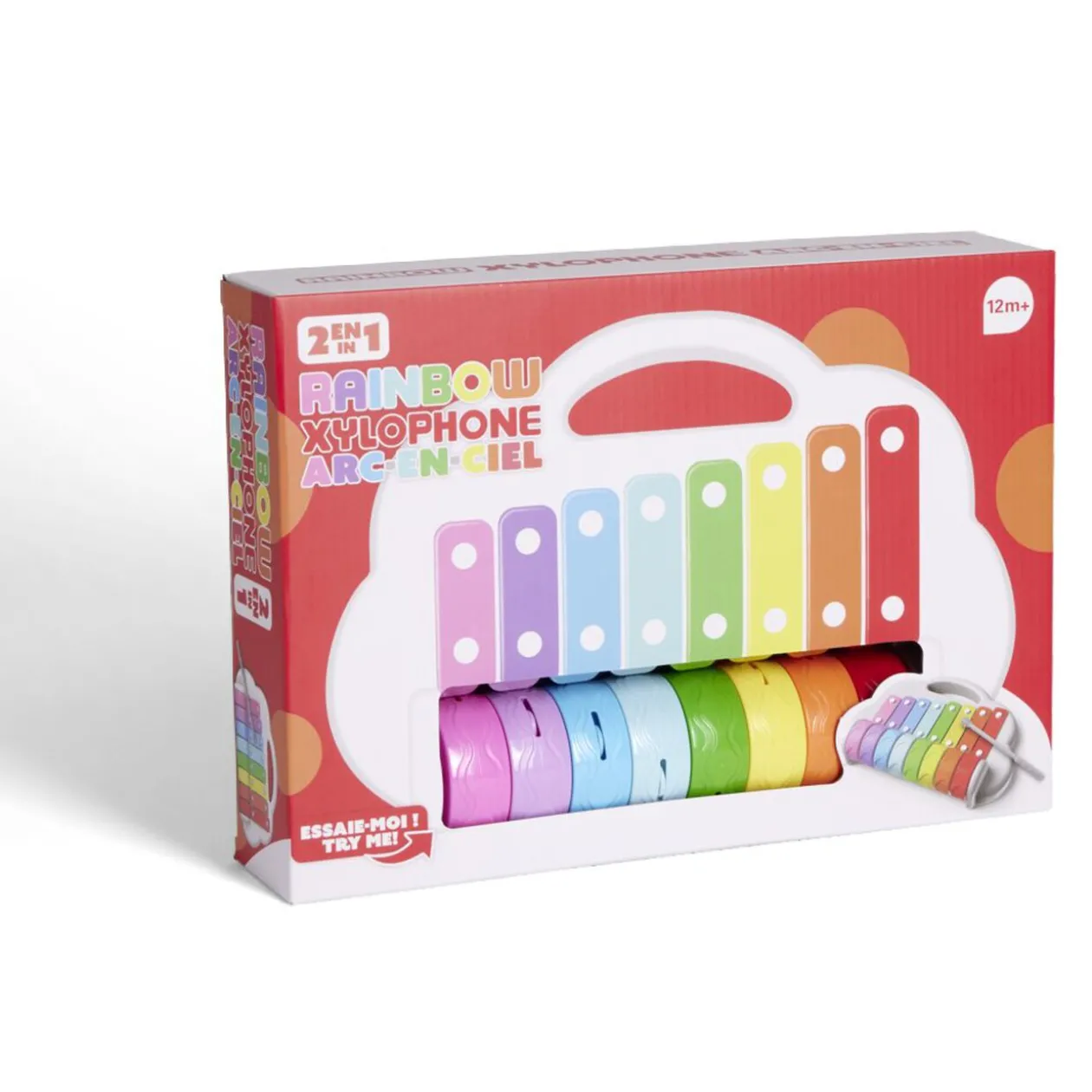 Xylophone multicolore métal et plastique 30,5x21,5xép7cm