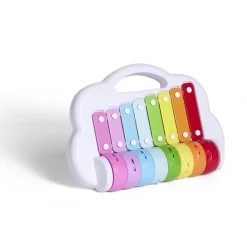 Xylophone multicolore métal et plastique 30,5x21,5xép7cm